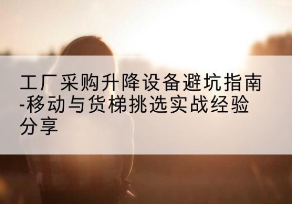 阳谷移动式升降机怎么选-工厂采购升降设备避坑指南-移动与货梯挑选实战经验分享